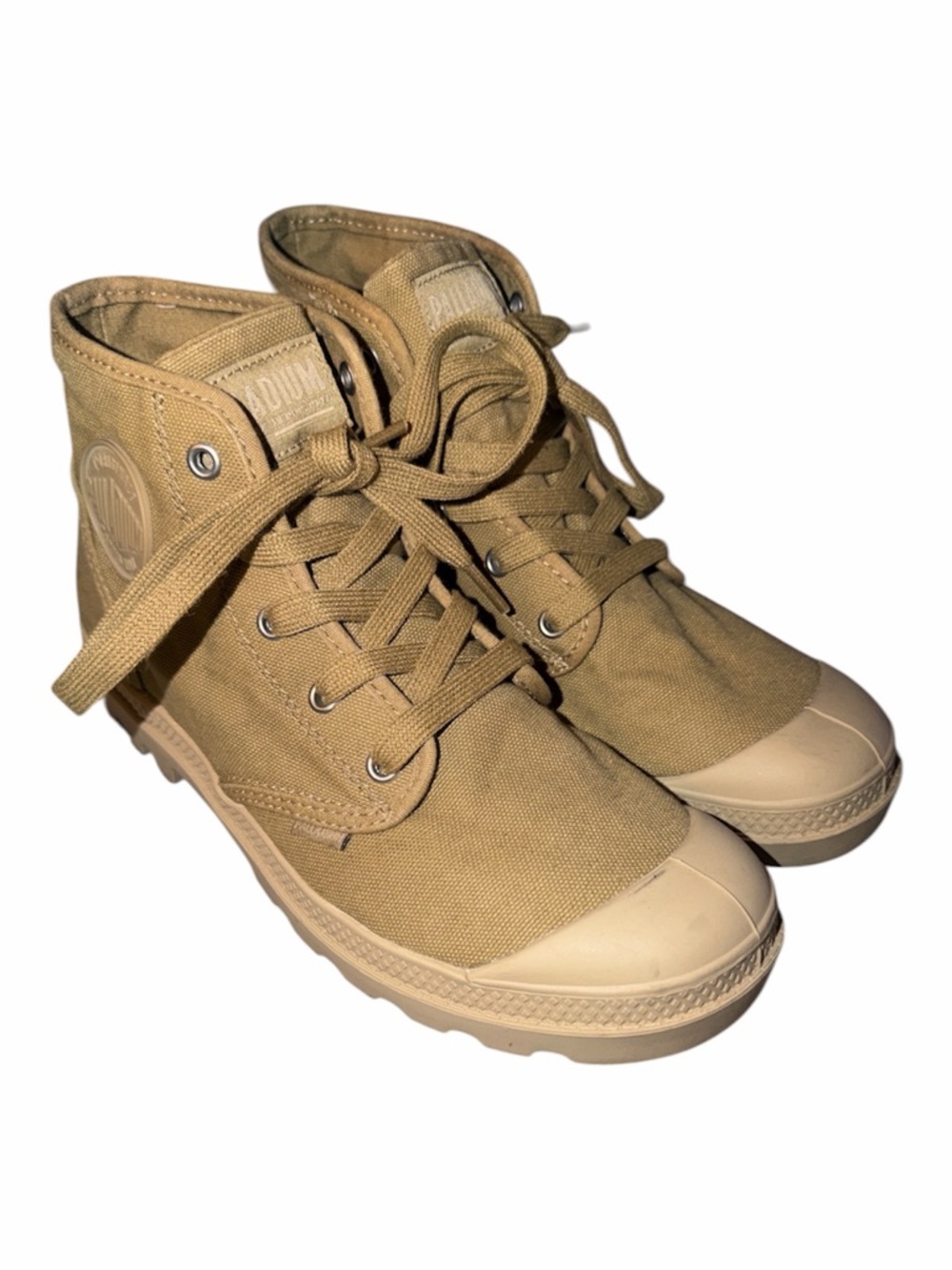 Palladium Pampa Canvas High-Top in Olive size 9.5